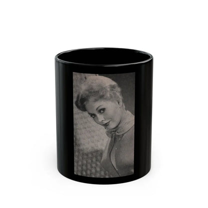 Kim Novak #181 - Scanned Mag. 66 Photos (Vintage Female Icon) Black Coffee Mug-11oz-Go Mug Yourself