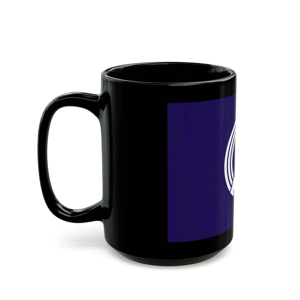 Flag of Mitaka Tokyo Japan - Black Coffee Mug-Go Mug Yourself