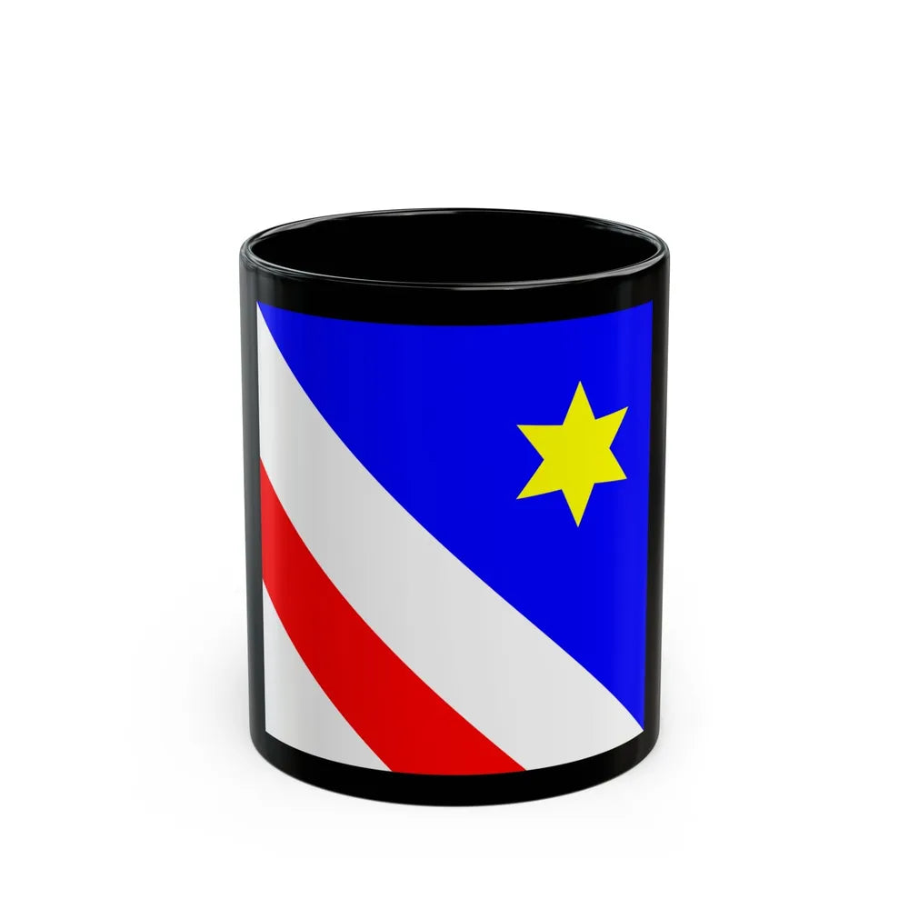 Flag of Zollikon Switzerland - Black Coffee Mug-11oz-Go Mug Yourself