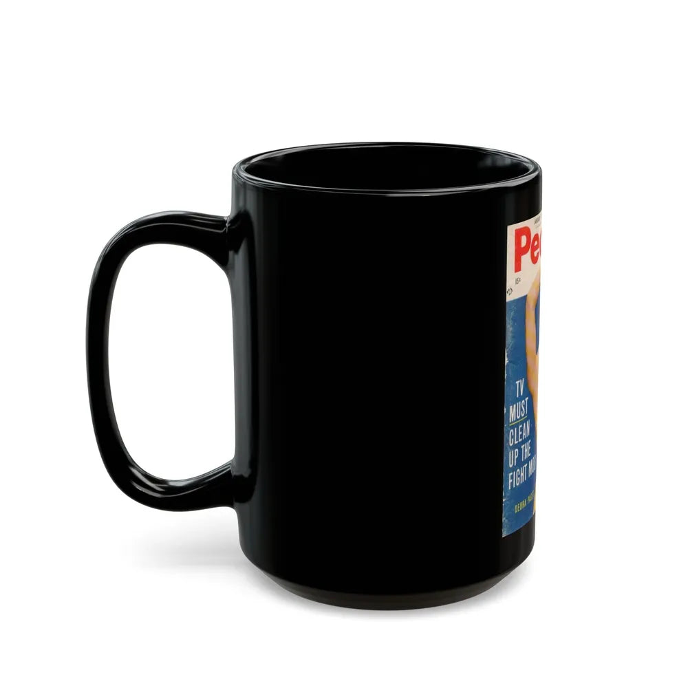 Debra Paget #27 - Mag. Cover (Vintage Female Icon) Black Coffee Mug-Go Mug Yourself