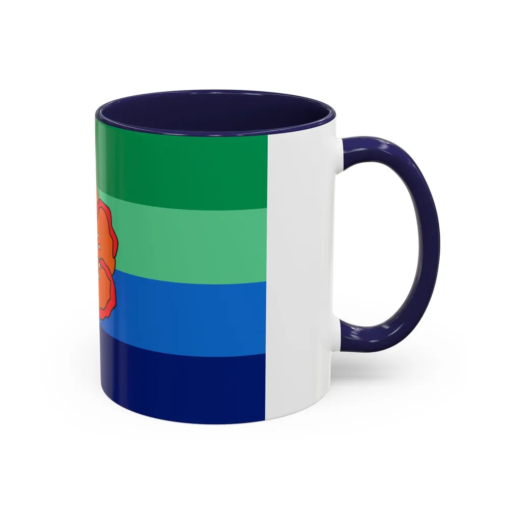 Flag of Angaur Palau - Accent Coffee Mug-Go Mug Yourself