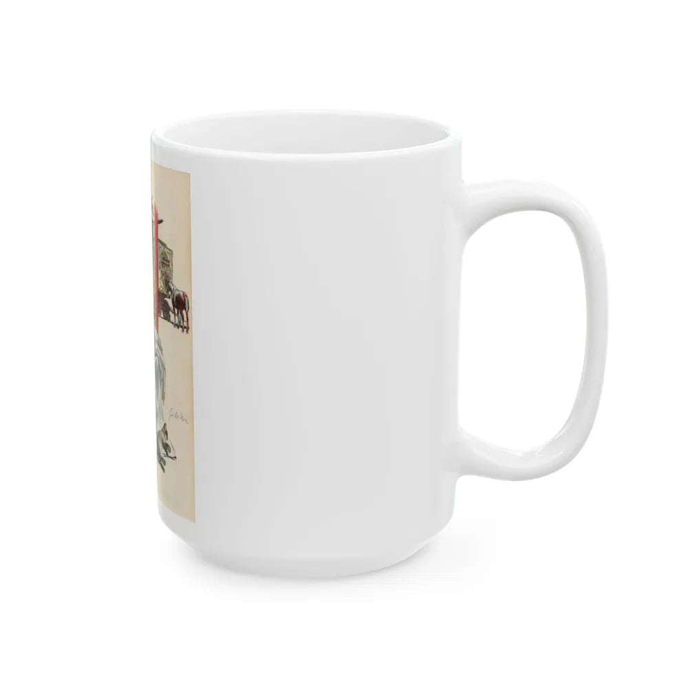 Esquire P26 Dec - White Coffee Mug-Go Mug Yourself