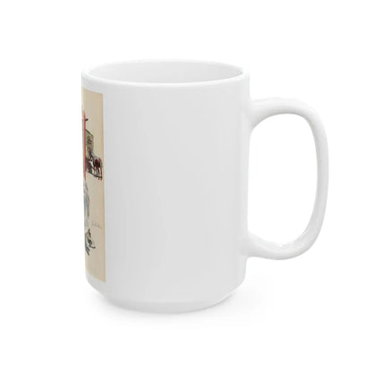 Esquire P26 Dec - White Coffee Mug-Go Mug Yourself