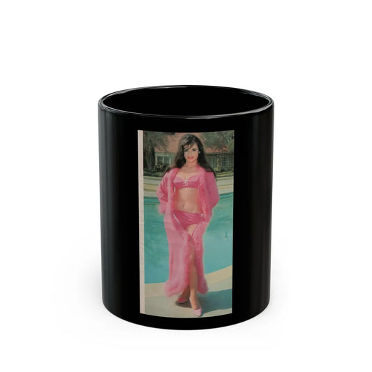 Gila Golan #164 - 7x10 Japanese Color Pin-Up Photo 1966 from Mag. Page (Vintage Female Icon) Black Coffee Mug-11oz-Go Mug Yourself