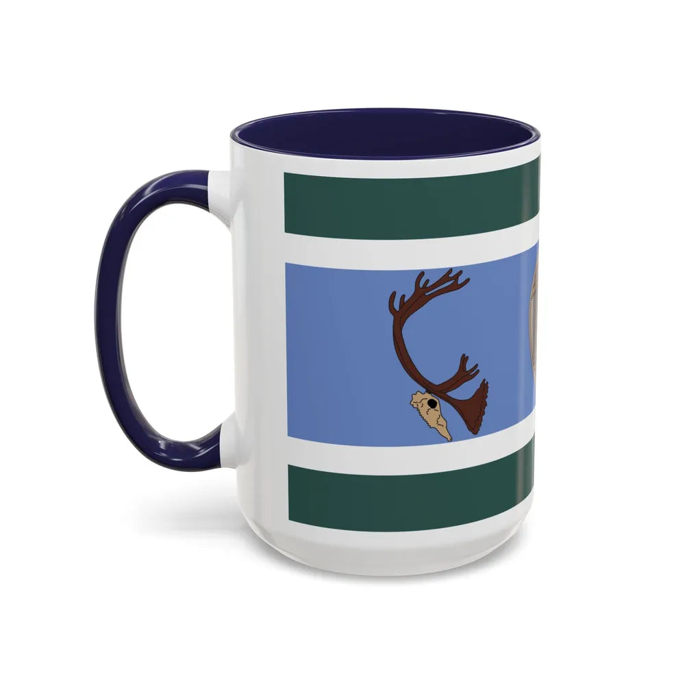 Innu Nation Flag - Accent Coffee Mug-Go Mug Yourself