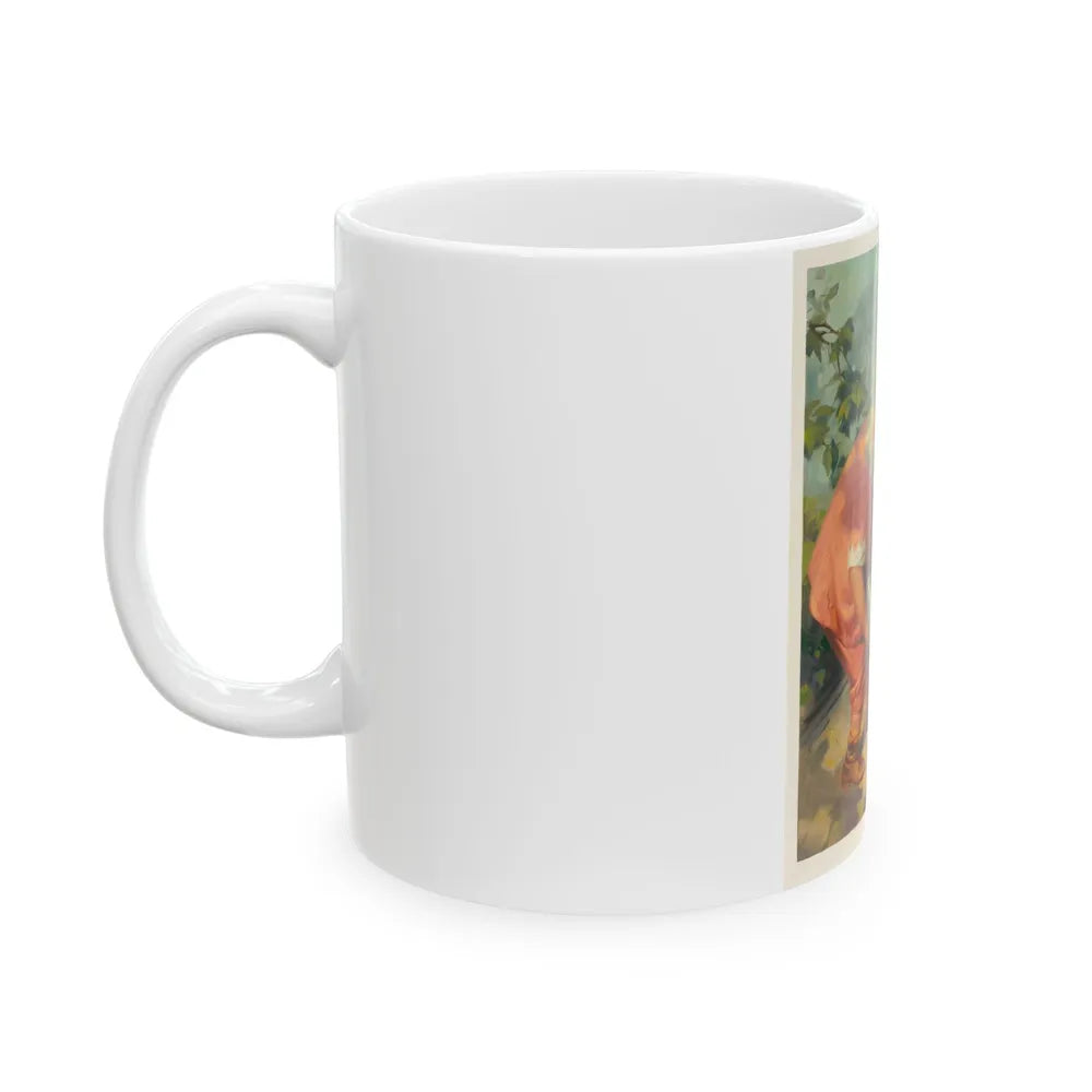 Feeding the Puppies - White Coffee Mug-Go Mug Yourself