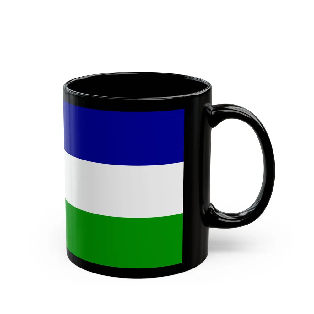 Flag of Una Sana Canton Bosnia and Herzegovina - Black Coffee Mug-Go Mug Yourself