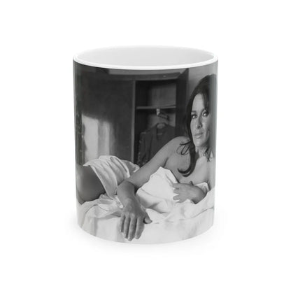 Lisa Gastoni #41 (Vintage Female Icon) White Coffee Mug-11oz-Go Mug Yourself