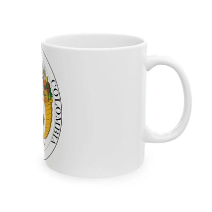 Coat of arms of Gran Colombia (1821) - White Coffee Mug-Go Mug Yourself