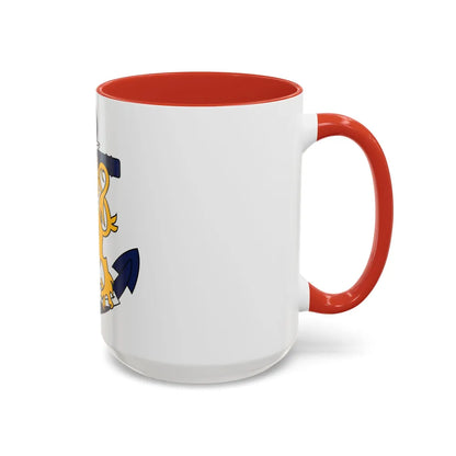 Coat of Arms of Finnish Navy - Accent Coffee Mug-Go Mug Yourself