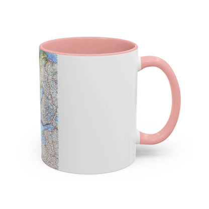 Scandinavia (1963) (Map) Accent Coffee Mug-Go Mug Yourself