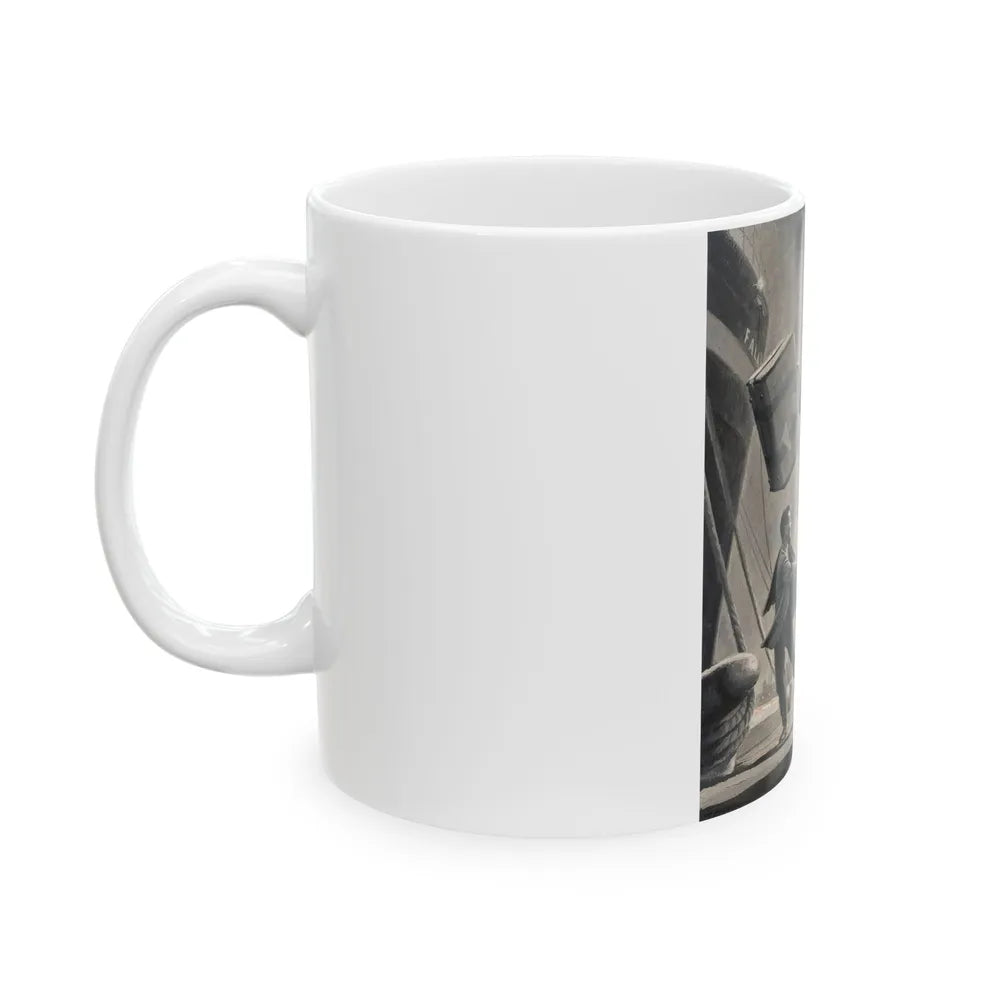 Diplomats, American Weekly magazine illustration - White Coffee Mug-Go Mug Yourself