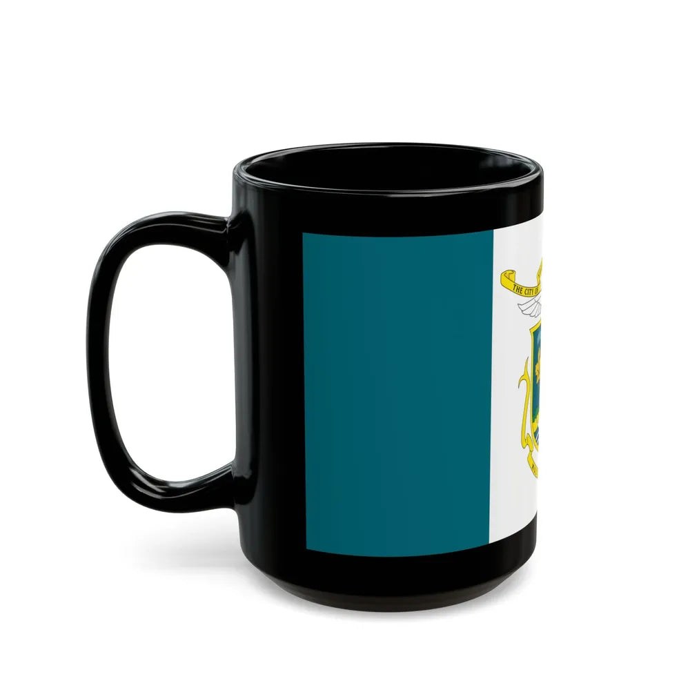 Flag of Yellowknife NWT Canada - Black Coffee Mug-Go Mug Yourself