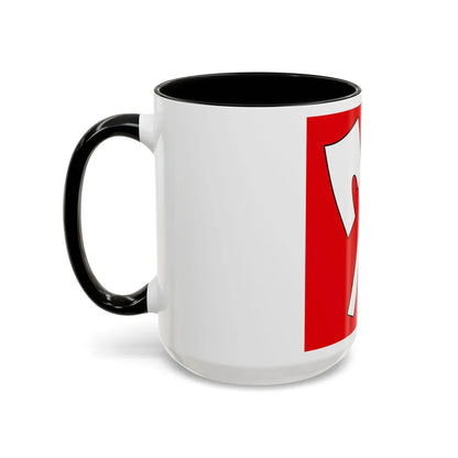 Flag of Biel Switzerland - Accent Coffee Mug-Go Mug Yourself