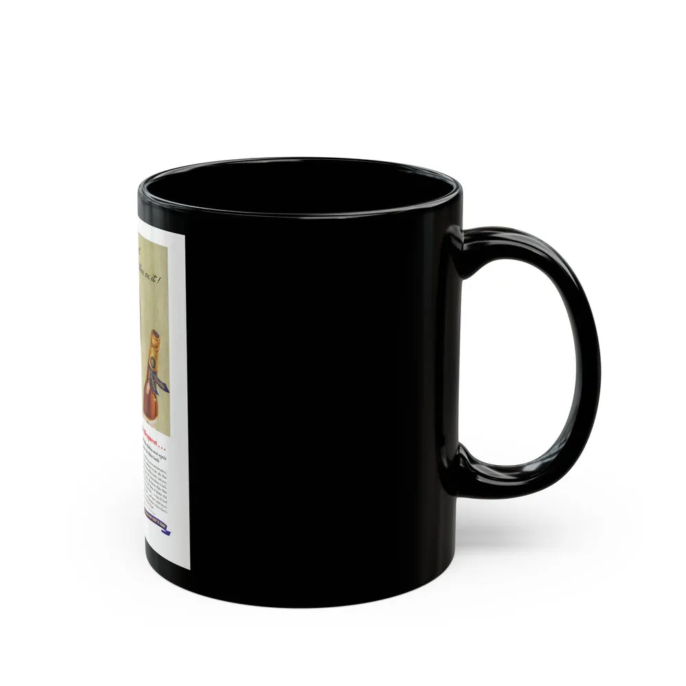 Blue Ribbon advertisement, 1940 - Black Coffee Mug-Go Mug Yourself