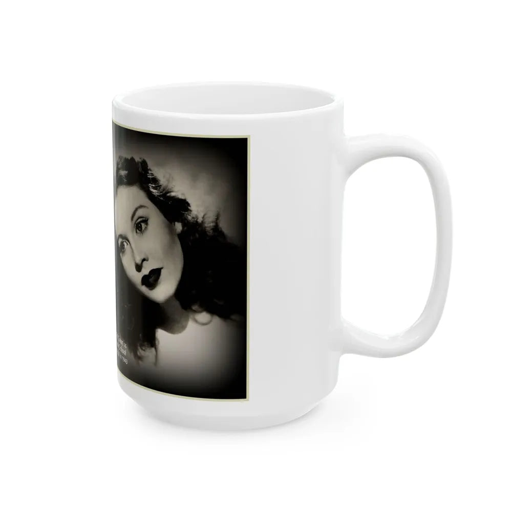 Hazel Court #09 (Vintage Female Icon) White Coffee Mug-Go Mug Yourself