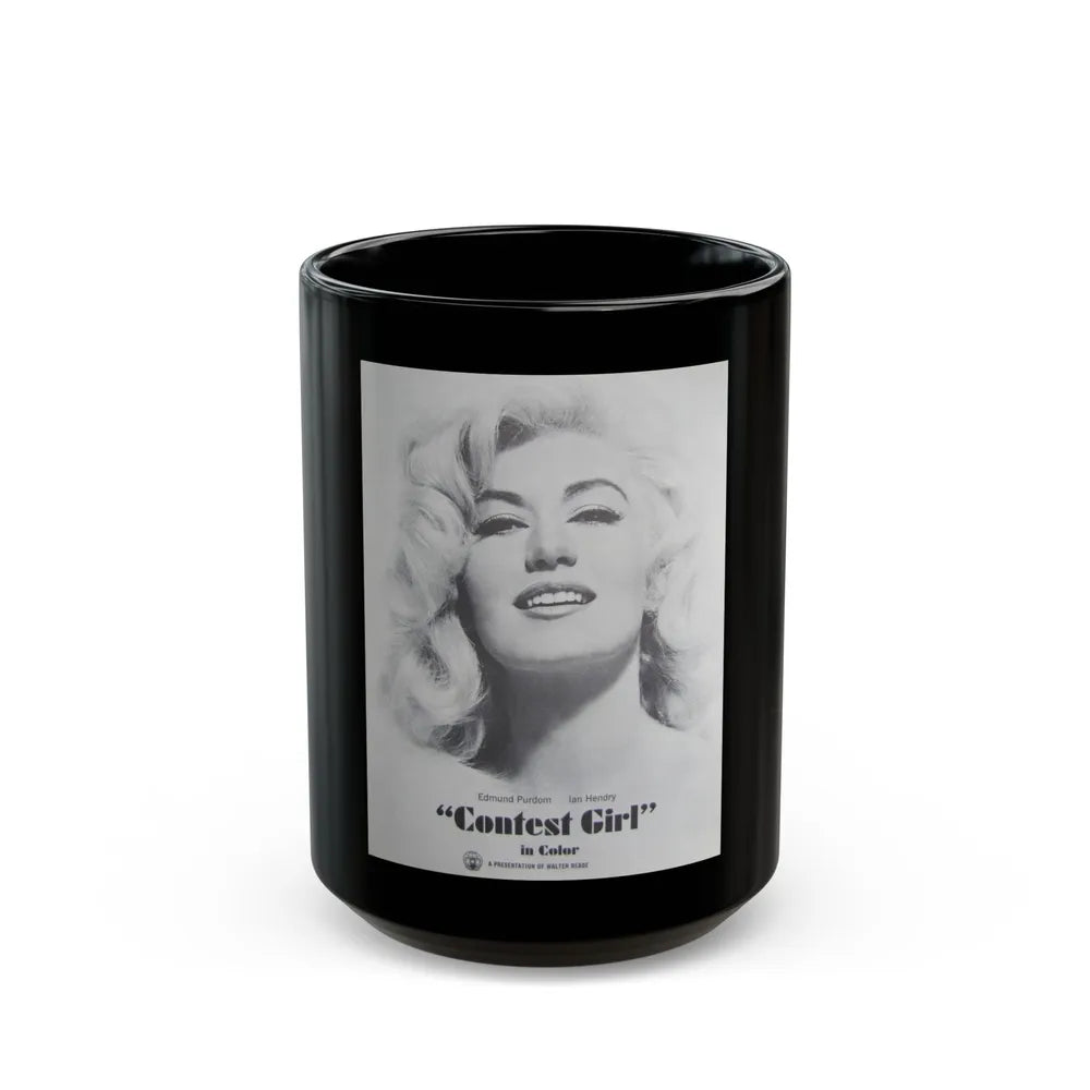 Janette Scott #31 (Vintage Female Icon) Black Coffee Mug-15oz-Go Mug Yourself