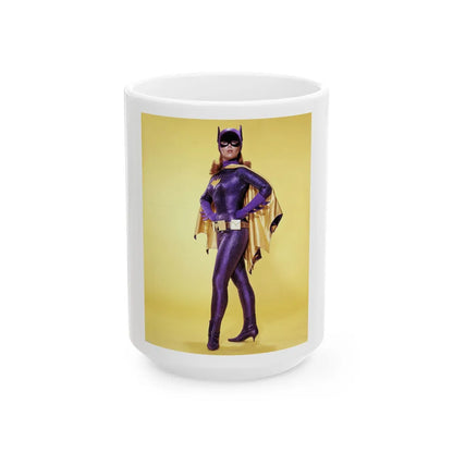 Yvonne Craig #123 - Batgirl Photo (Vintage Female Icon) White Coffee Mug-15oz-Go Mug Yourself