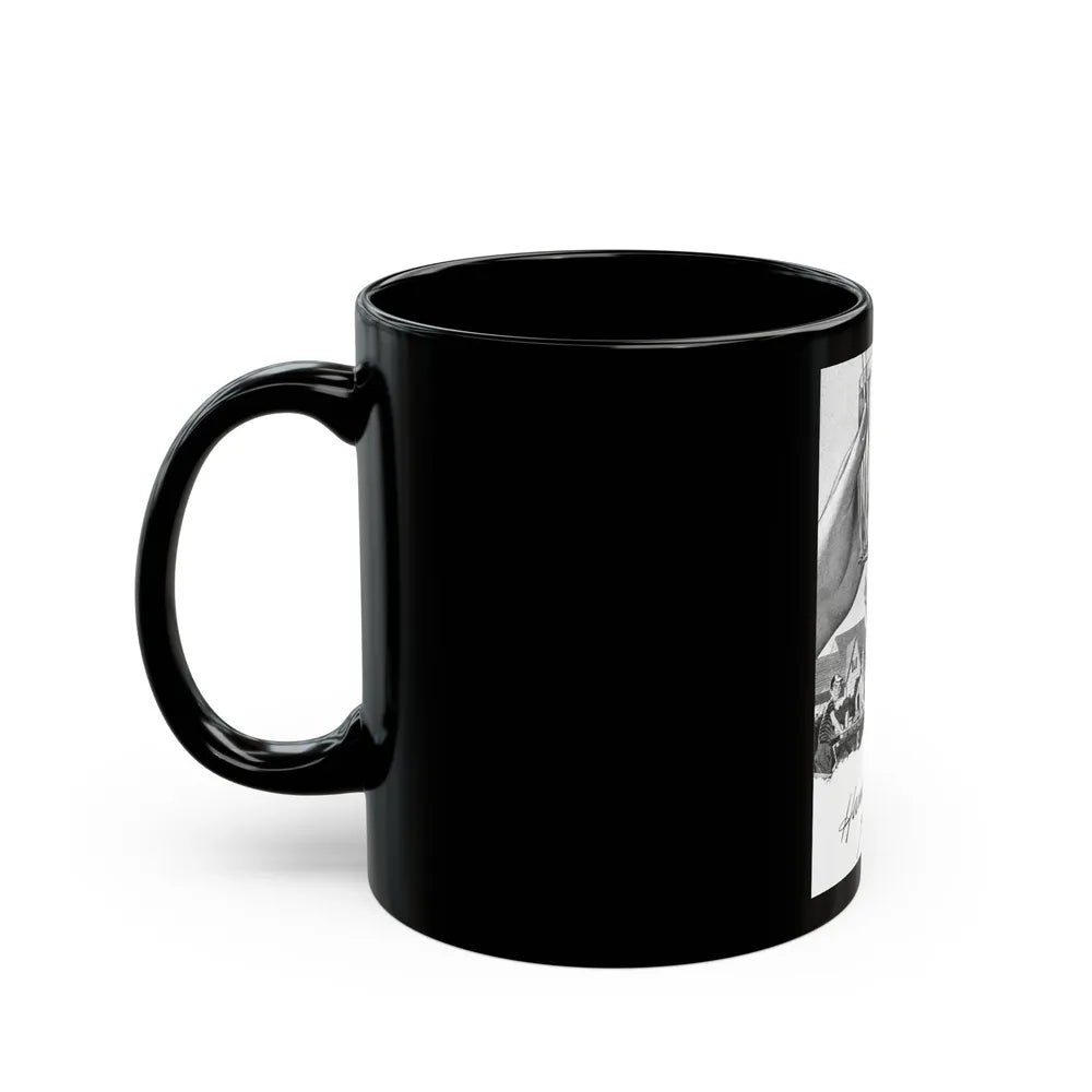 Hand to Mouth Adventure, 1946 - Black Coffee Mug-Go Mug Yourself