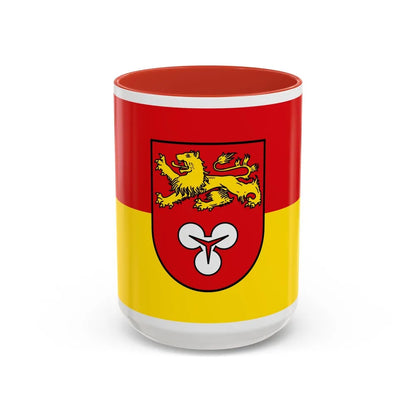 Flag of Hannover Germany - Accent Coffee Mug-15oz-Red-Go Mug Yourself