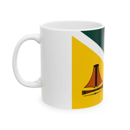 Flag of Jiwaka Papa New Guinea - White Coffee Mug-Go Mug Yourself