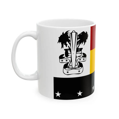 Flag of Madang Papa New Guinea - White Coffee Mug-Go Mug Yourself