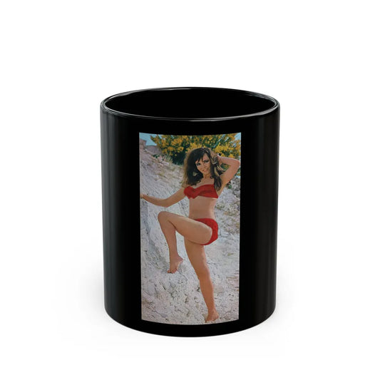 Gila Golan #166 - Tempo Italian Mag. 1967 - 1 Page 2 Color Photos 1 (Vintage Female Icon) Black Coffee Mug-11oz-Go Mug Yourself