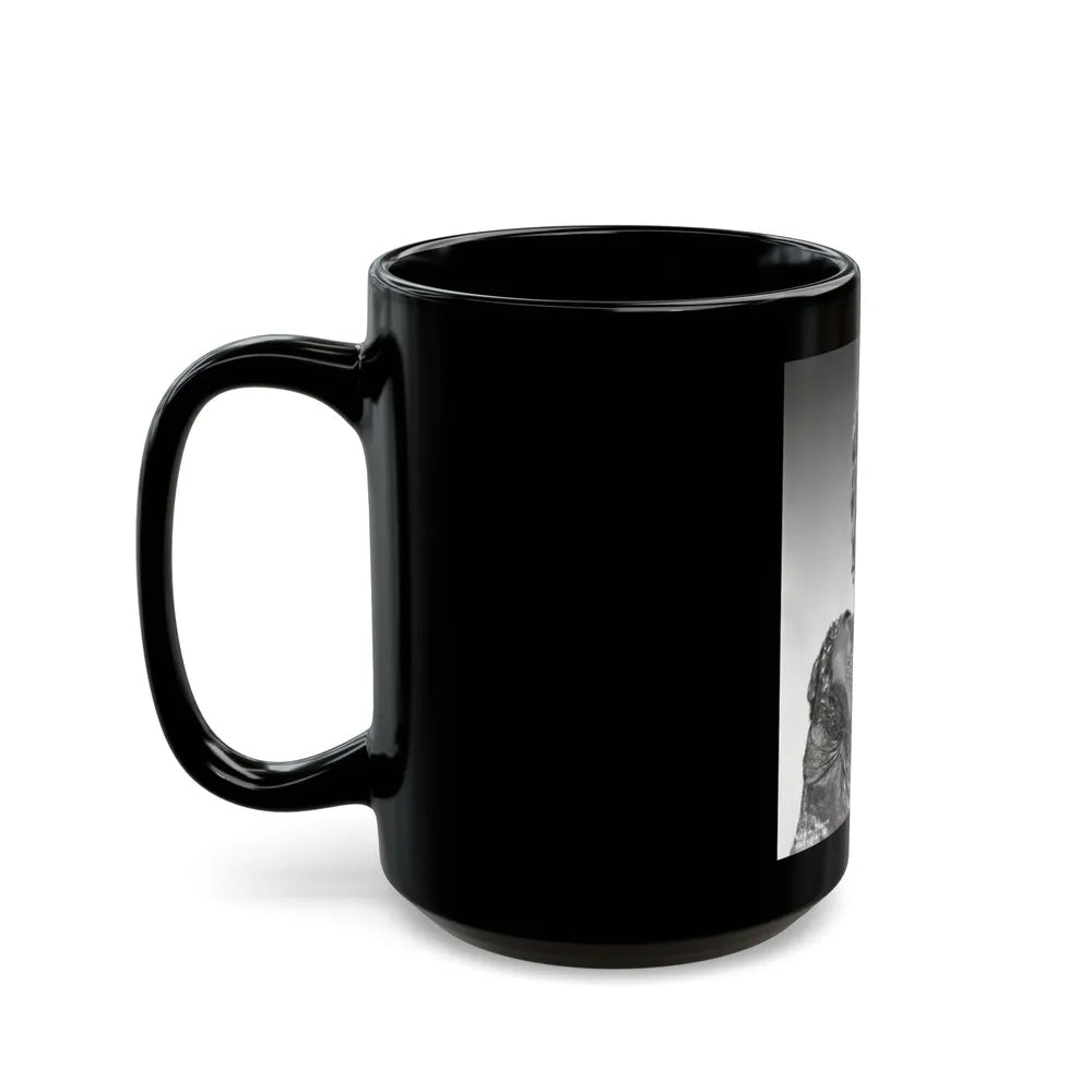 Karin Booth #13 (Vintage Female Icon) Black Coffee Mug-Go Mug Yourself