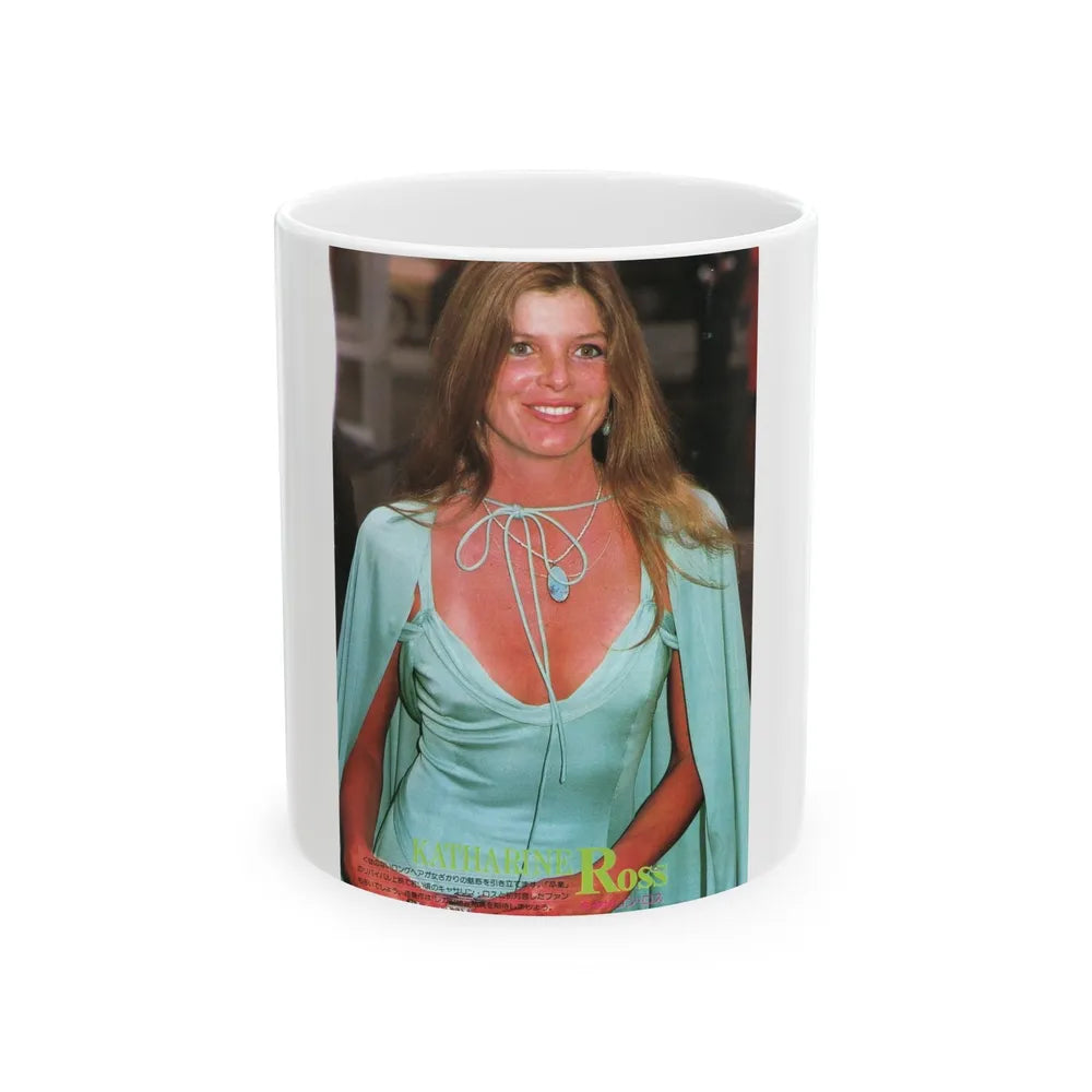 Katharine Ross #74 (Vintage Female Icon) White Coffee Mug-11oz-Go Mug Yourself