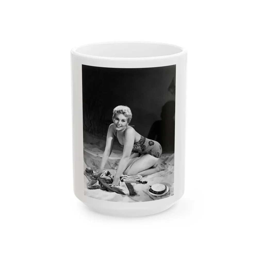 Kim Novak #291 (Vintage Female Icon) White Coffee Mug-15oz-Go Mug Yourself