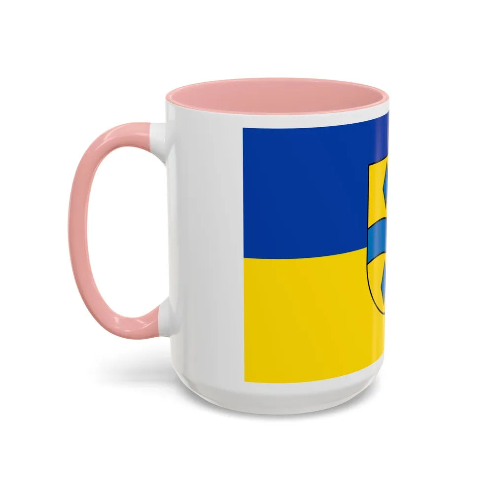 Flag of Enzkreis Germany - Accent Coffee Mug-Go Mug Yourself