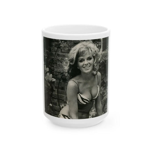 Julie Ege #104 (Vintage Female Icon) White Coffee Mug-15oz-Go Mug Yourself