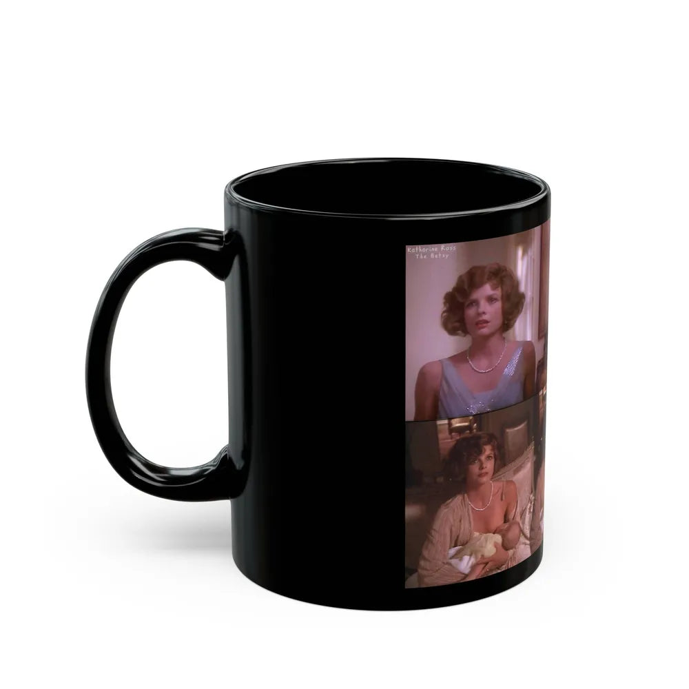 Katharine Ross #28 - (Vintage Female Icon) Black Coffee Mug-Go Mug Yourself