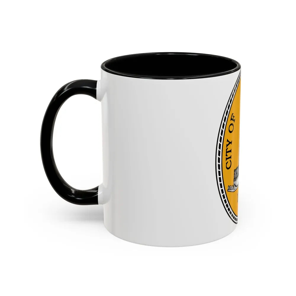 Seal of Baltimore Maryland - Accent Coffee Mug-Go Mug Yourself