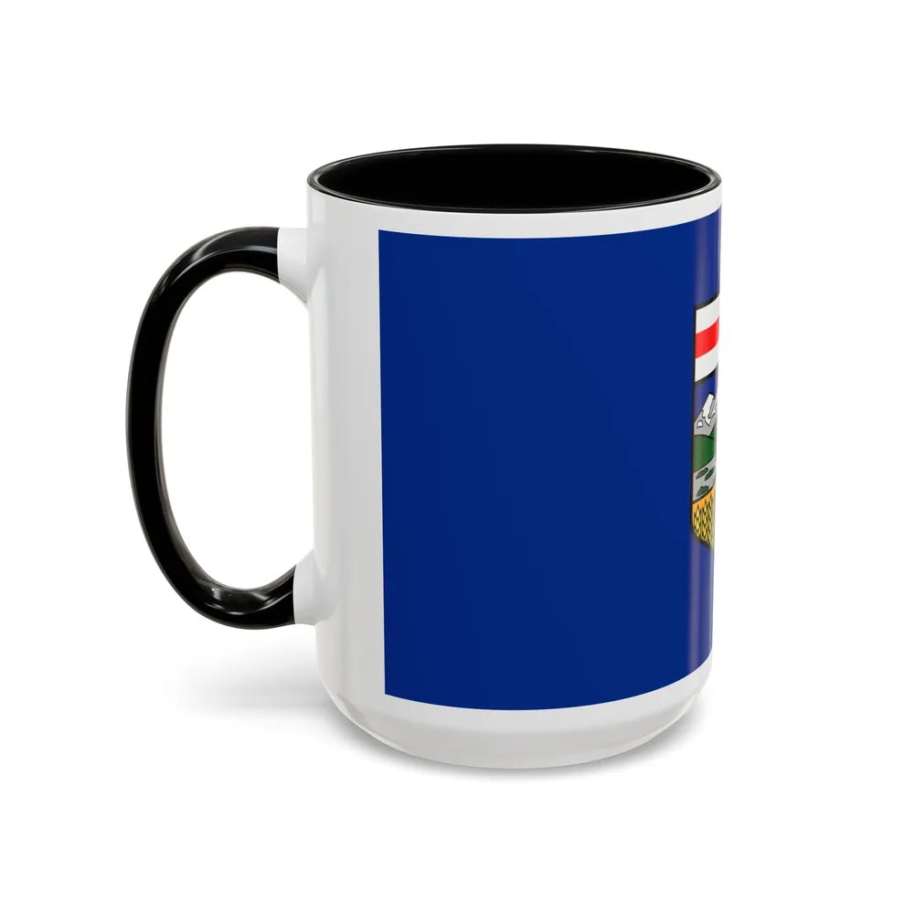 Flag of Alberta Canada - Accent Coffee Mug-Go Mug Yourself