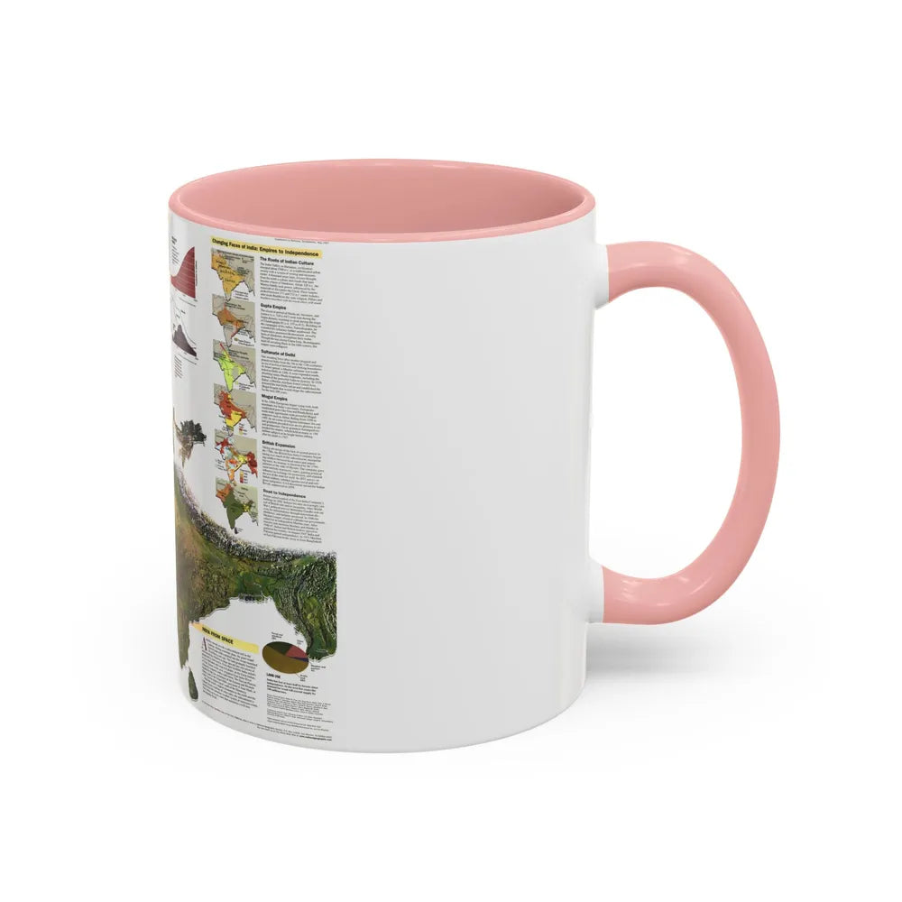 India (1997) (Map) Accent Coffee Mug-Go Mug Yourself