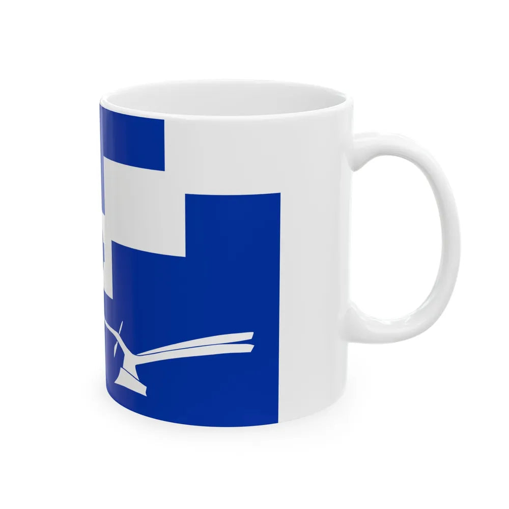 Flag of Staining UK - White Coffee Mug-Go Mug Yourself