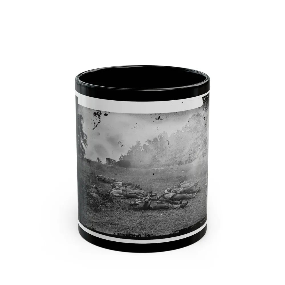 Gettysburg, Pa. Confederate Dead At The Edge Of The Rose Woods, July 5, 1863 (U.S. Civil War) Black Coffee Mug-11oz-Go Mug Yourself