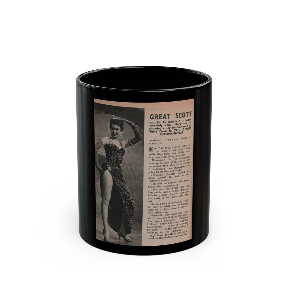 Janette Scott #57 - Life Story+Glamour Photos #38 Fans Star Library - Glamour Photo #5 (Vintage Female Icon) Black Coffee Mug-11oz-Go Mug Yourself