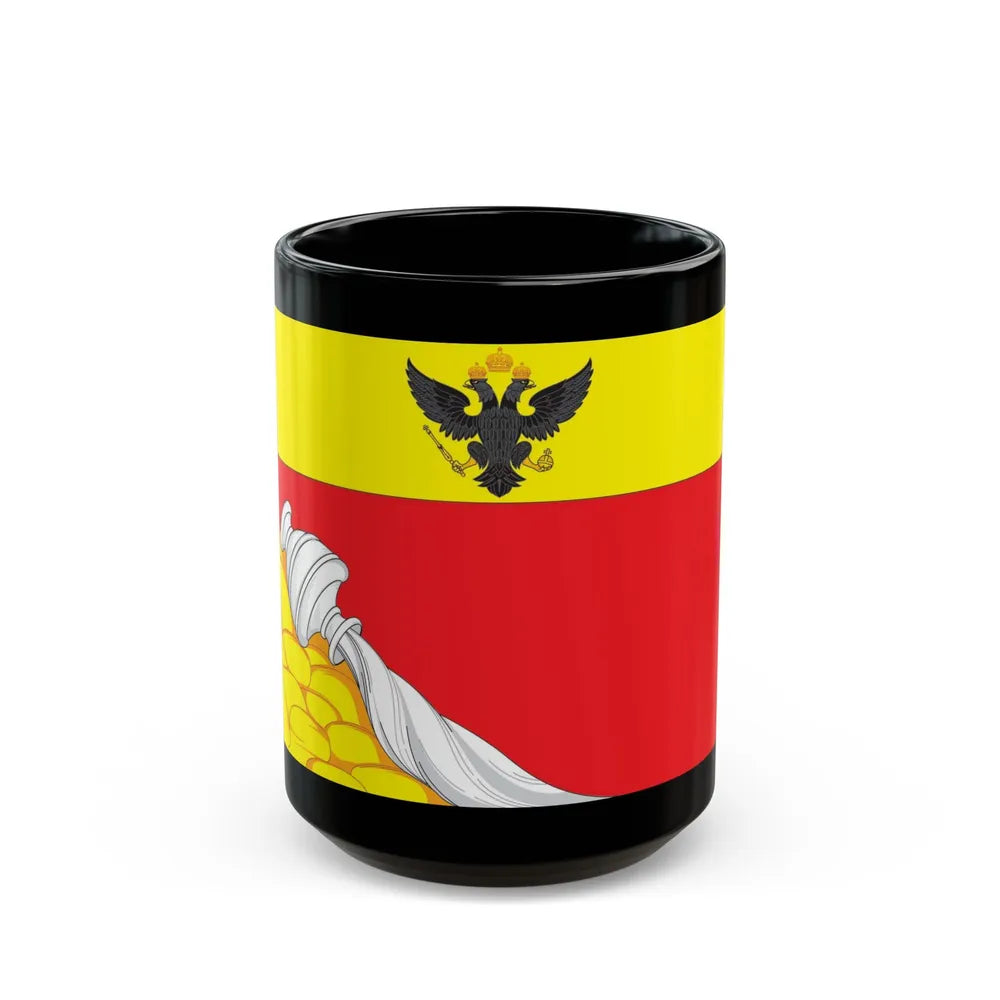 Flag of Voronezh Russia - Black Coffee Mug-15oz-Go Mug Yourself