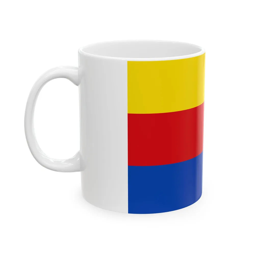 Flag of North Holland Netherlands - White Coffee Mug-Go Mug Yourself