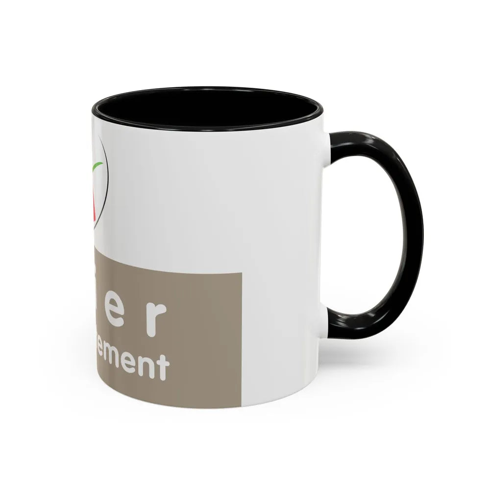 Flag of Allier France - Accent Coffee Mug-Go Mug Yourself