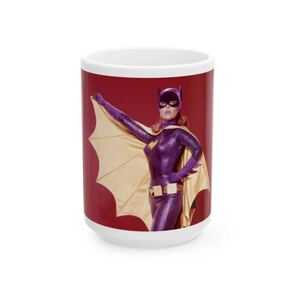 Yvonne Craig #148 - Batgirl Photo (Vintage Female Icon) White Coffee Mug-15oz-Go Mug Yourself