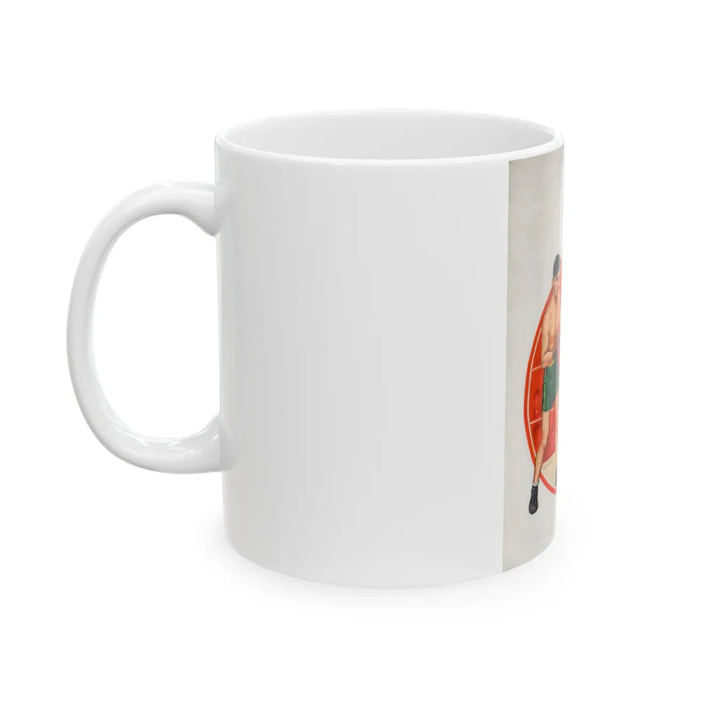 Boxing illustrations (1) - White Coffee Mug-Go Mug Yourself