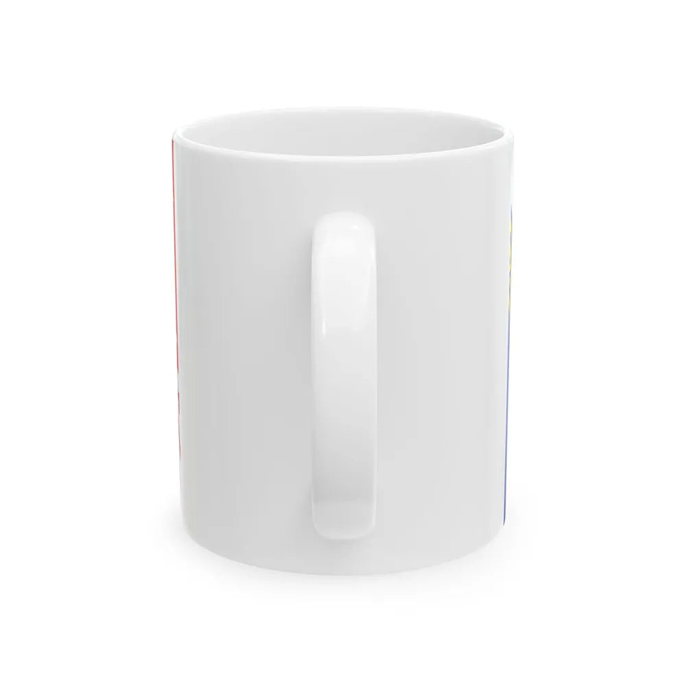 Flag of Grand Est France 2 - White Coffee Mug-Go Mug Yourself