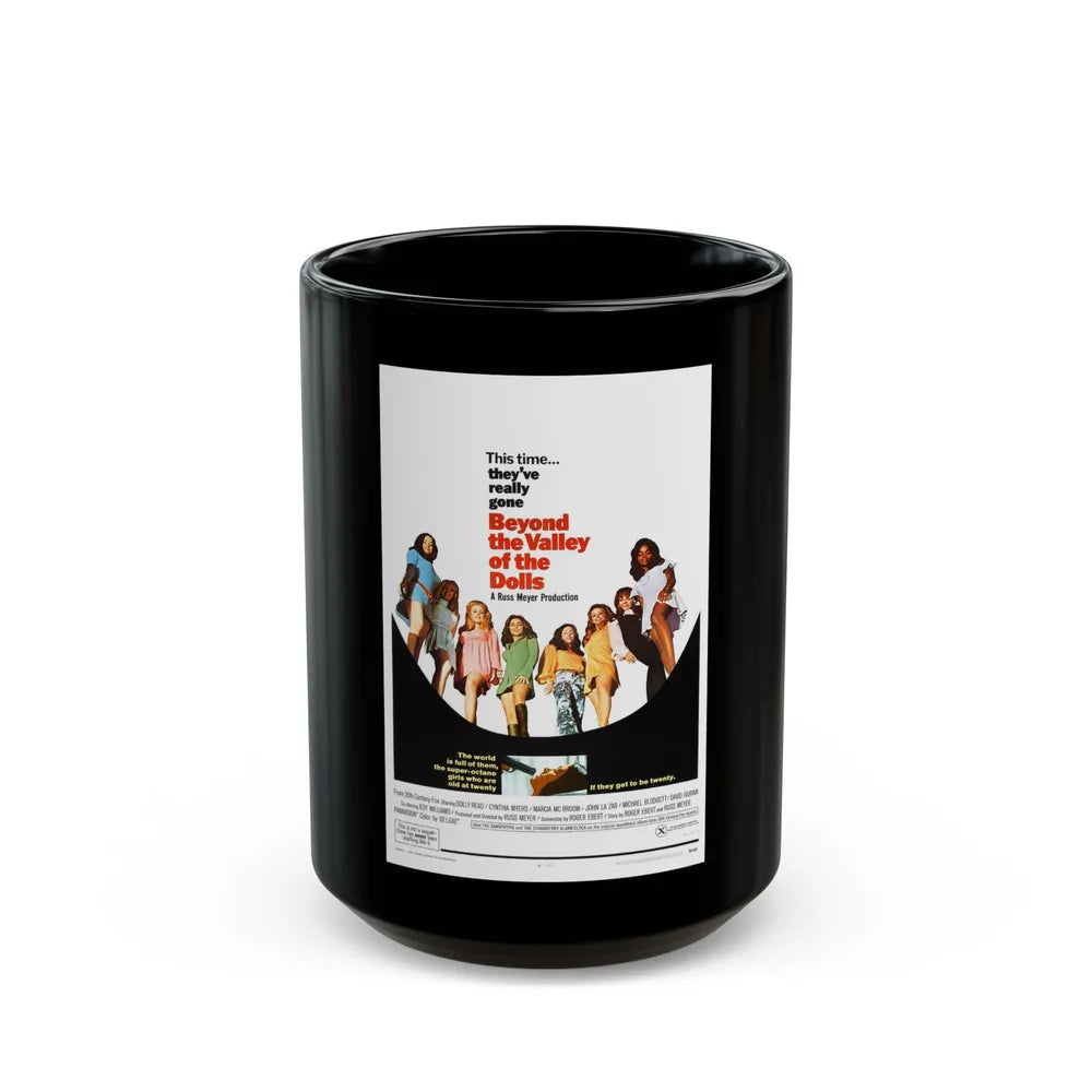 BEYOND THE VALLEY OF THE DOLLS 1970 Movie Poster - Black Coffee Mug-15oz-Go Mug Yourself