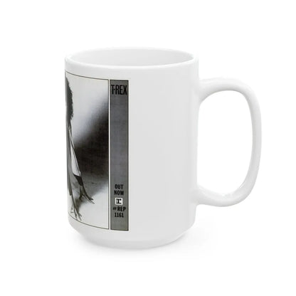 T.Rex 1973 (Music Poster) White Coffee Mug-Go Mug Yourself