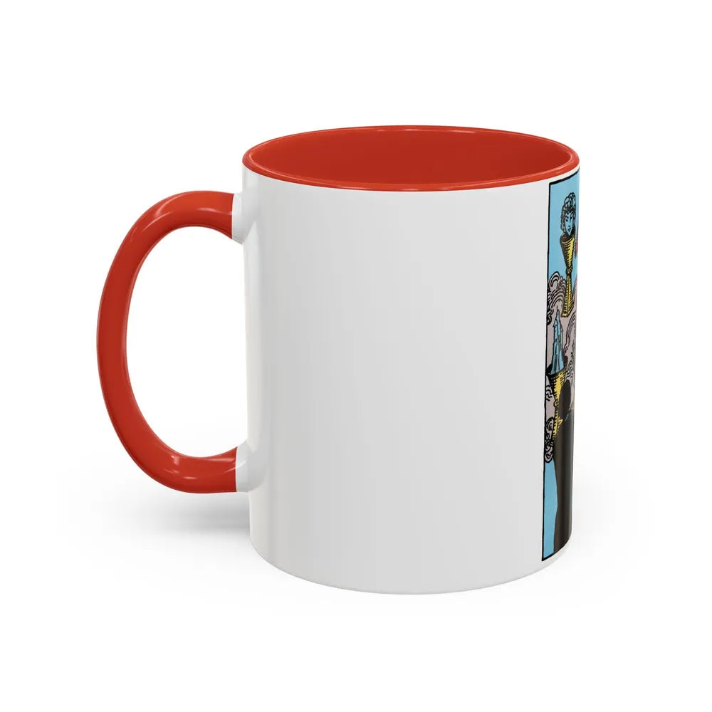 The 7 of Cups (Tarot Card) Accent Coffee Mug-Go Mug Yourself