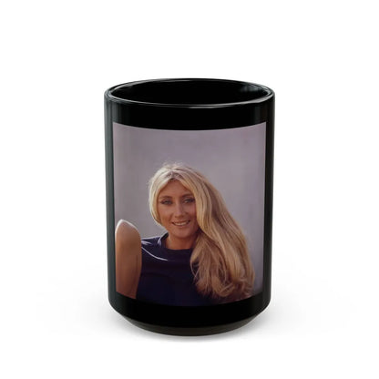 Linda Gaye Scott #09 (Vintage Female Icon) Black Coffee Mug-15oz-Go Mug Yourself