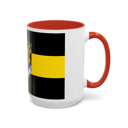 Flag of Amberg Germany - Accent Coffee Mug-Go Mug Yourself